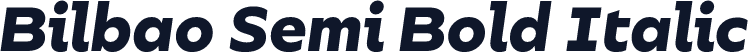 Bilbao Semi Bold Italic