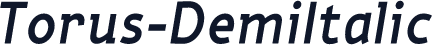 Torus-DemiItalic