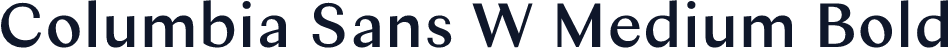 Columbia Sans W Medium Bold