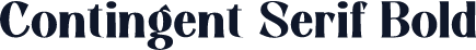 Contingent Serif Bold