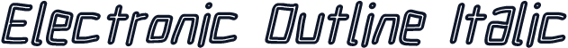 Electronic Outline Italic