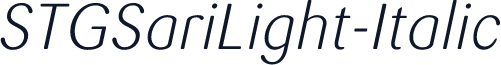 STGSariLight-Italic