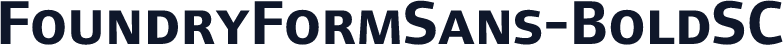 FoundryFormSans-BoldSC