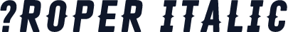 ☞Roper Italic