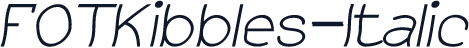 FOTKibbles-Italic
