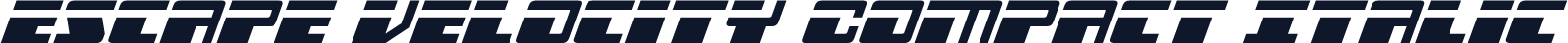 Escape Velocity Compact Italic