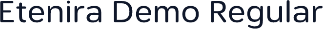 Etenira Demo Regular