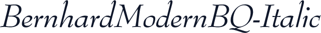 BernhardModernBQ-Italic