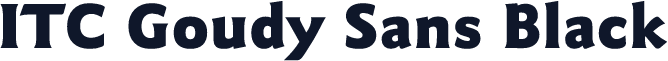 ITC Goudy Sans Black