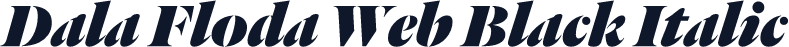 Dala Floda Web Black Italic