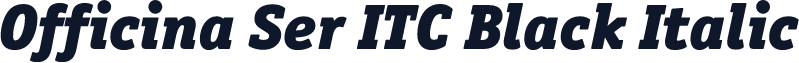 Officina Ser ITC Black Italic