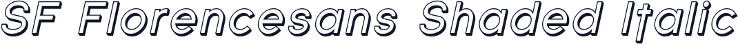 SF Florencesans Shaded Italic