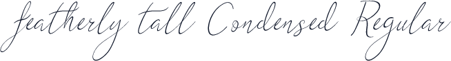 featherly tall Condensed Regular