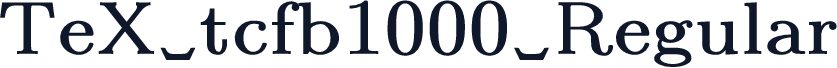 TeX tcfb1000 Regular