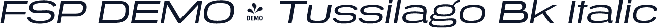 FSP DEMO - Tussilago Bk Italic