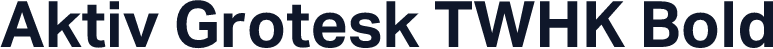 Aktiv Grotesk TWHK Bold