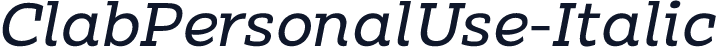 ClabPersonalUse-Italic