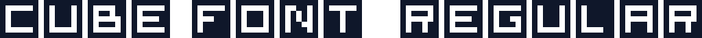 Cube Font  Regular