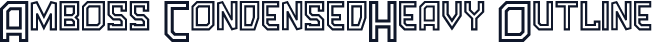 Amboss CondensedHeavy Outline