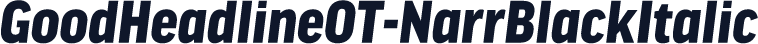 GoodHeadlineOT-NarrBlackItalic