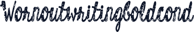 Wornoutwritingboldcond