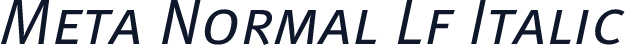 Meta Normal Lf Italic