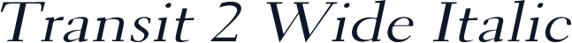 Transit 2 Wide Italic