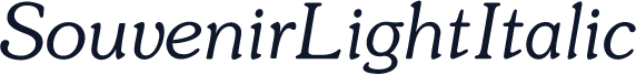 SouvenirLightItalic