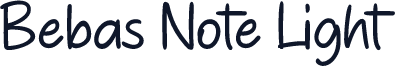 Bebas Note Light
