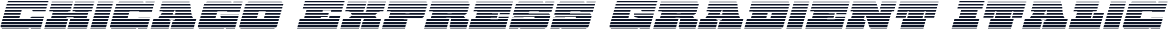 Chicago Express Gradient Italic