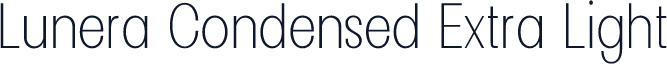 Lunera Condensed Extra Light