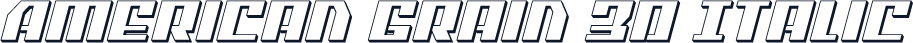 American Grain 3D Italic