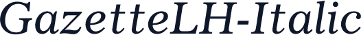 GazetteLH-Italic