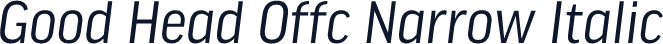 Good Head Offc Narrow Italic