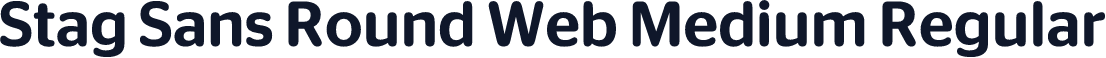Stag Sans Round Web Medium Regular