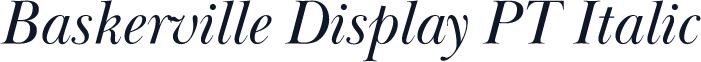 Baskerville Display PT Italic