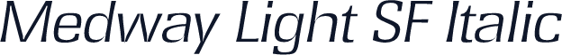 Medway Light SF Italic
