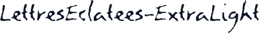 LettresEclatees-ExtraLight