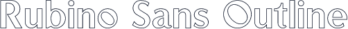 Rubino Sans Outline
