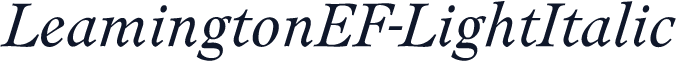 LeamingtonEF-LightItalic