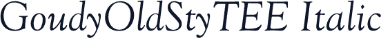 GoudyOldStyTEE Italic