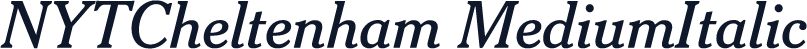 NYTCheltenham MediumItalic