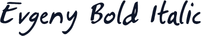 Evgeny Bold Italic
