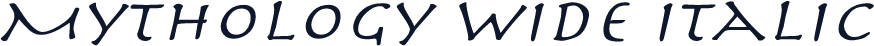 Mythology Wide Italic