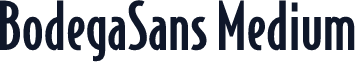 BodegaSans Medium