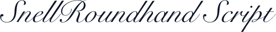 SnellRoundhand Script