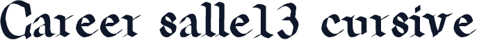 Career salle13 cursive