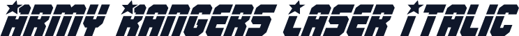 Army Rangers Laser Italic