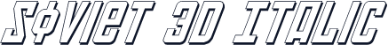 Soviet 3D Italic