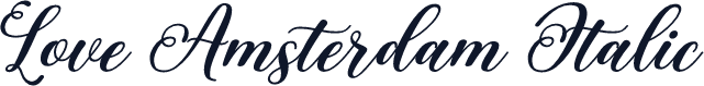 Love Amsterdam Italic